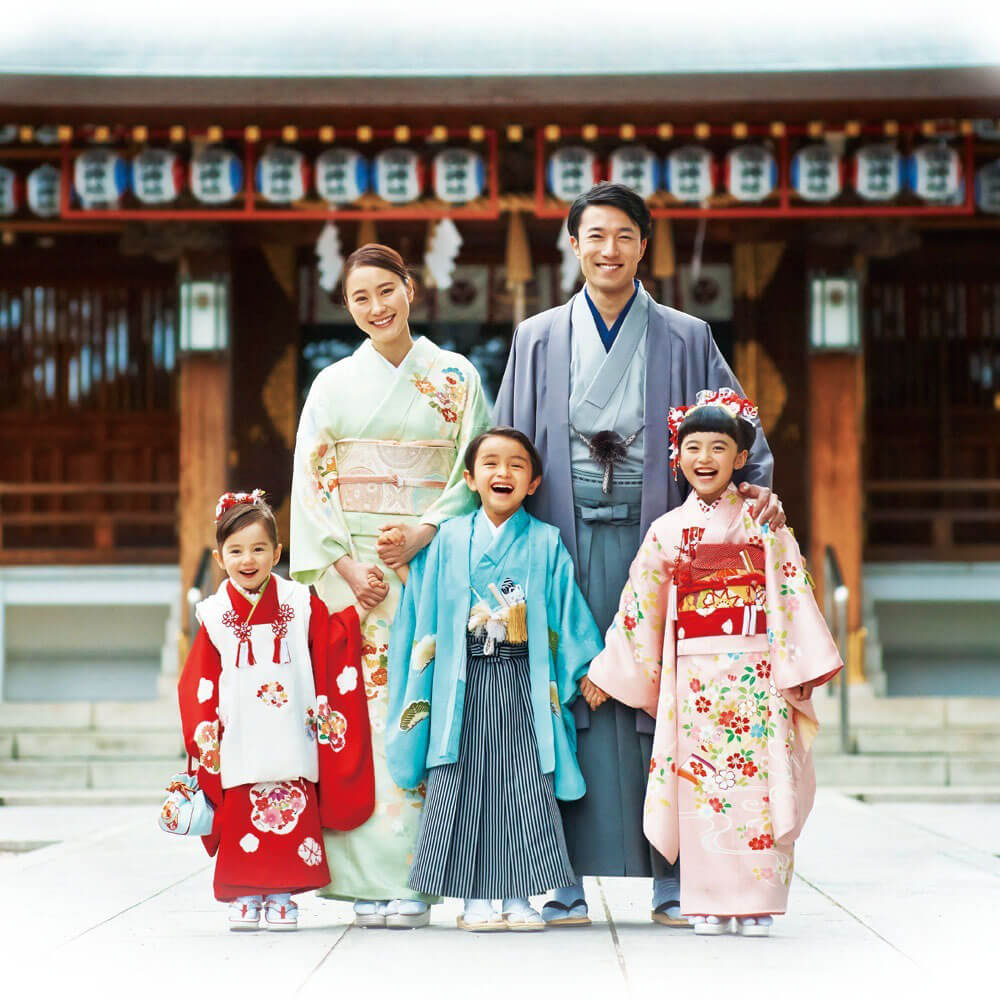 Счастливая японская семья